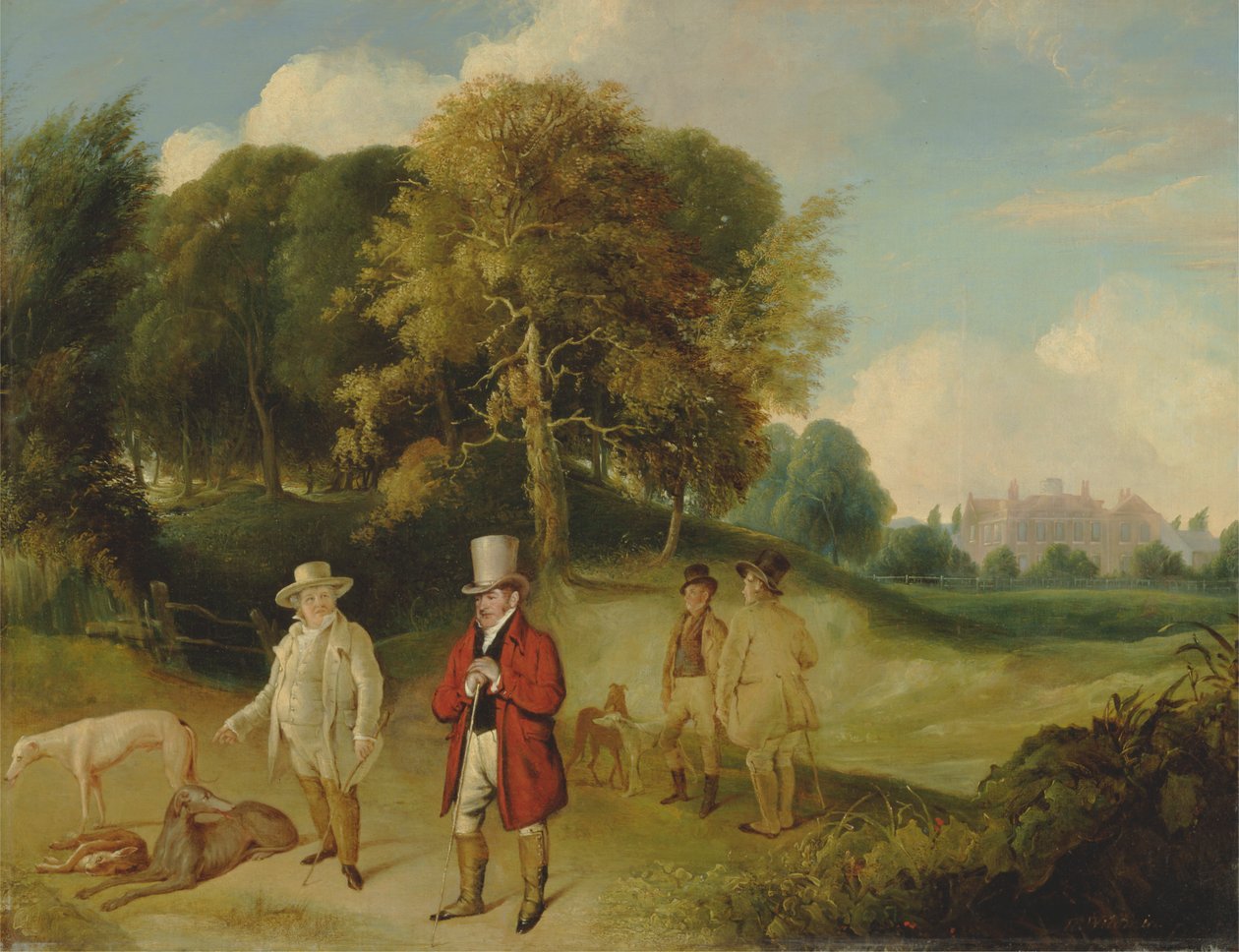 JMW Turner ve Walter Fawkes, Farnley Hall'da by John R. Wildman