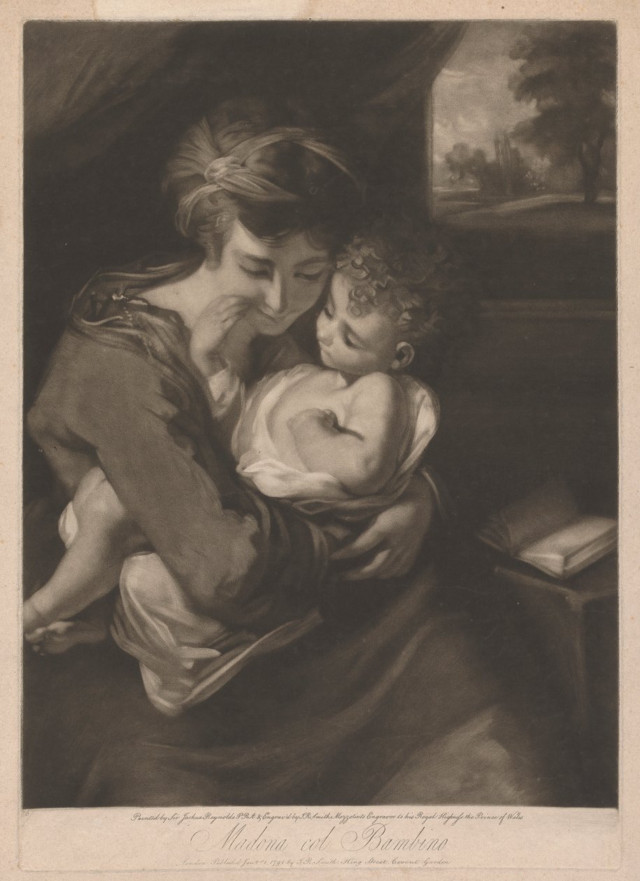 Çocuklu Madonna by John Raphael Smith