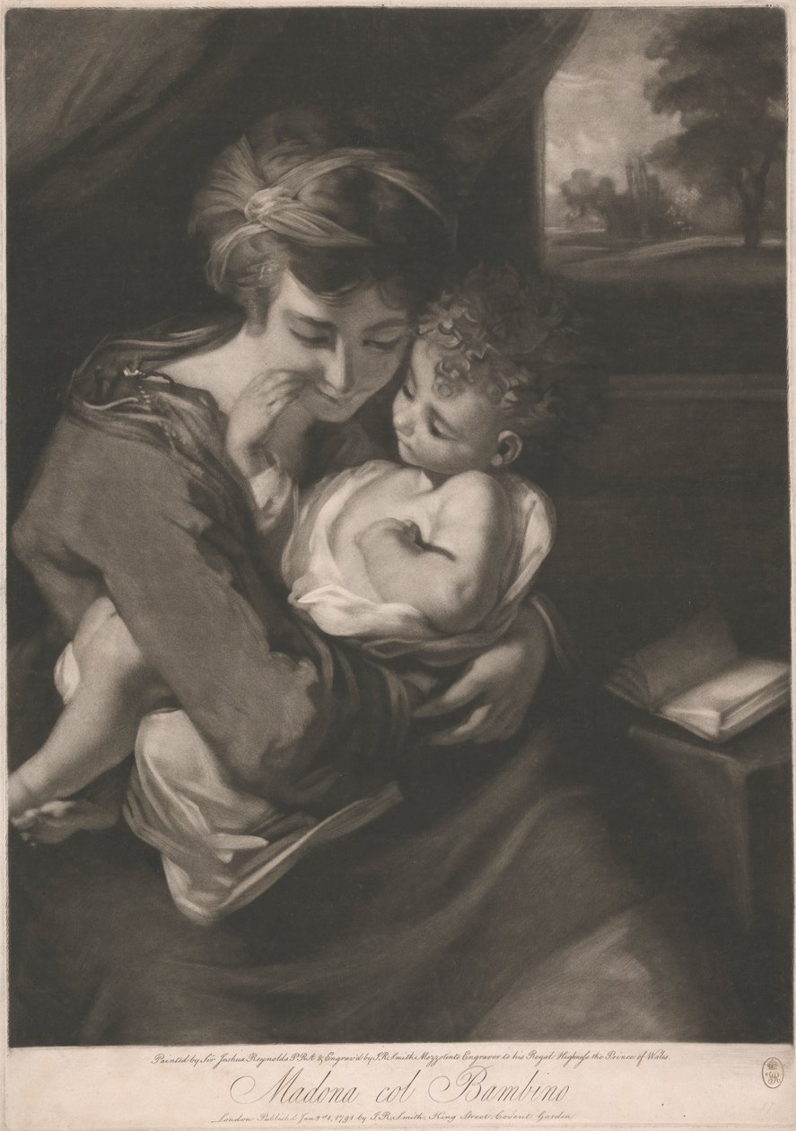 Çocuklu Madonna by John Raphael Smith