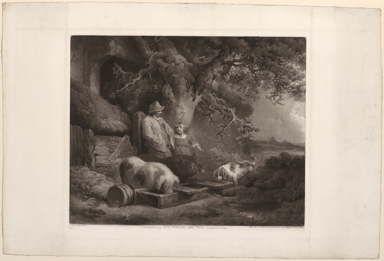 Köylü ve Domuzlar by John Raphael Smith