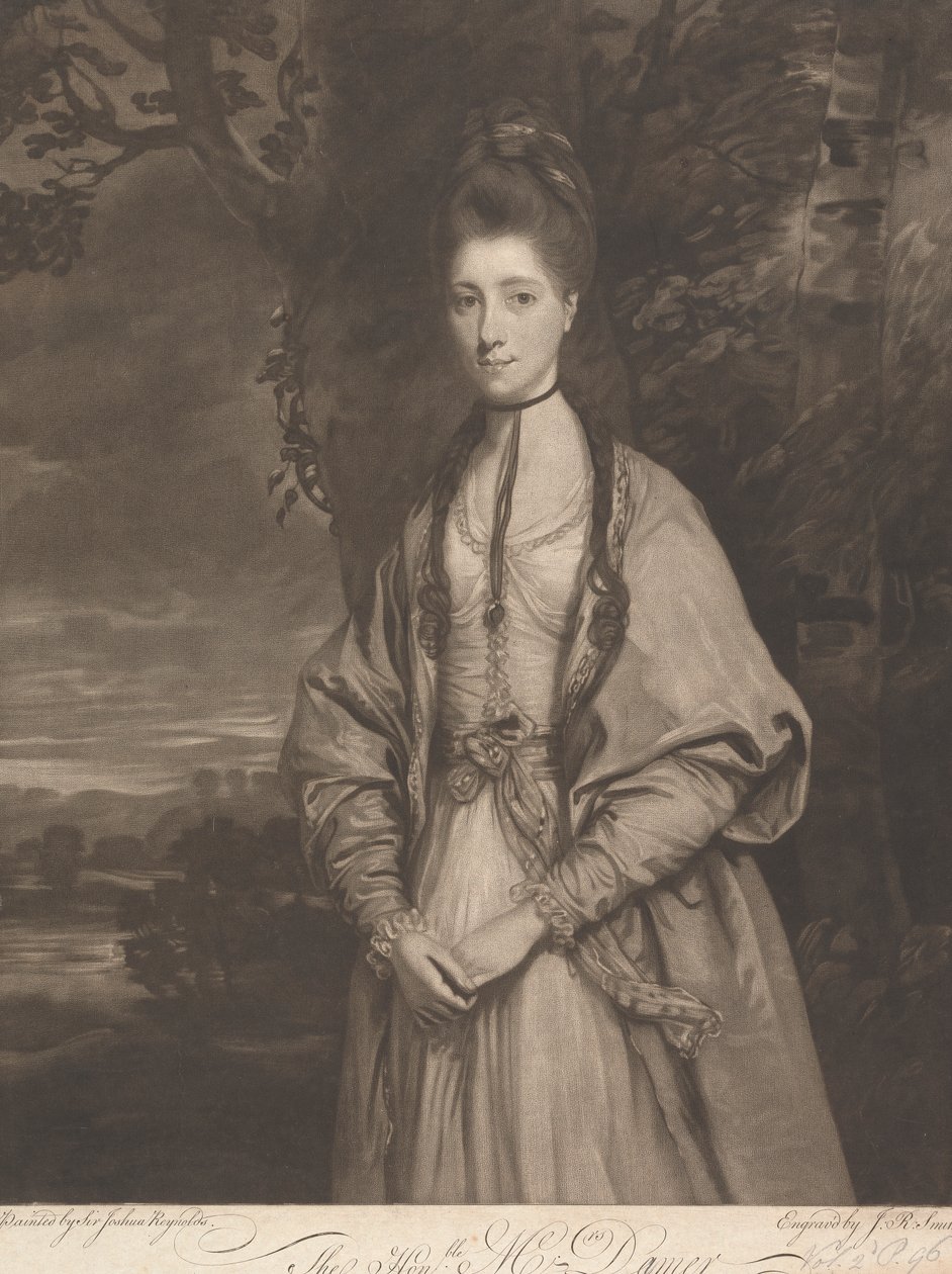 Sayın Bayan Anne Seymour Damer (doğum adı Conway) by John Raphael Smith