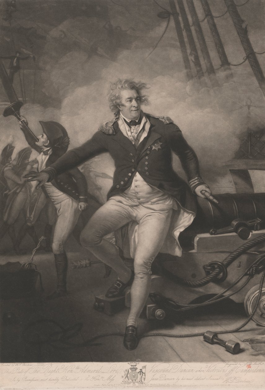 Çok Saygıdeğer Amiral Lord Viscount Duncan Camperdown Açıklarında Galip Geldiğinde by John Raphael Smith