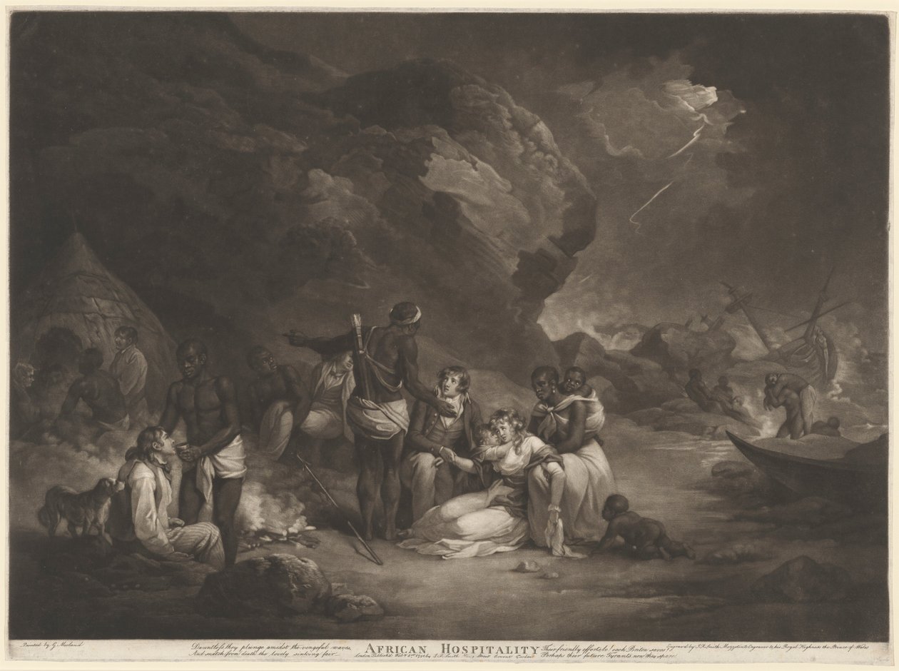 Afrika Konukseverliği by John Raphael Smith after George Morland