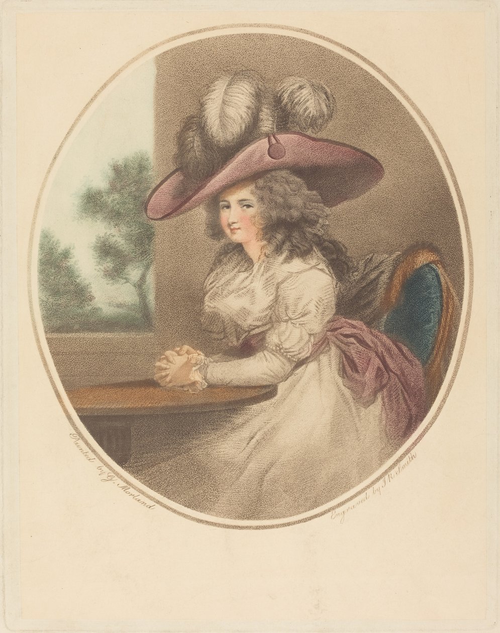 Anne Ward Morland (Şehirdeki Delia) by John Raphael Smith after George Morland