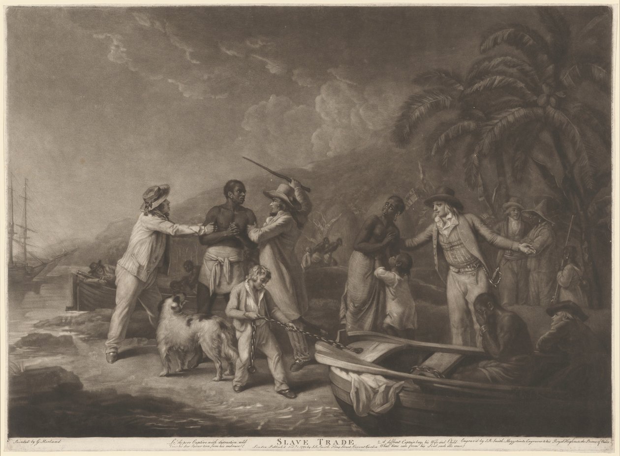 Köle ticareti by John Raphael Smith after George Morland