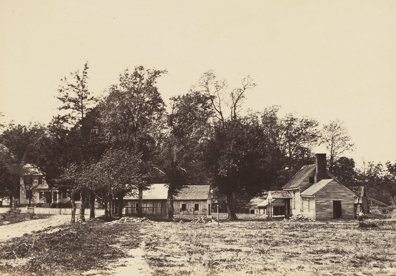Mechanicsville, Virginia., Nisan 1865 (dokuma kağıda monte edilmiş albüm baskısı) by John Reekie