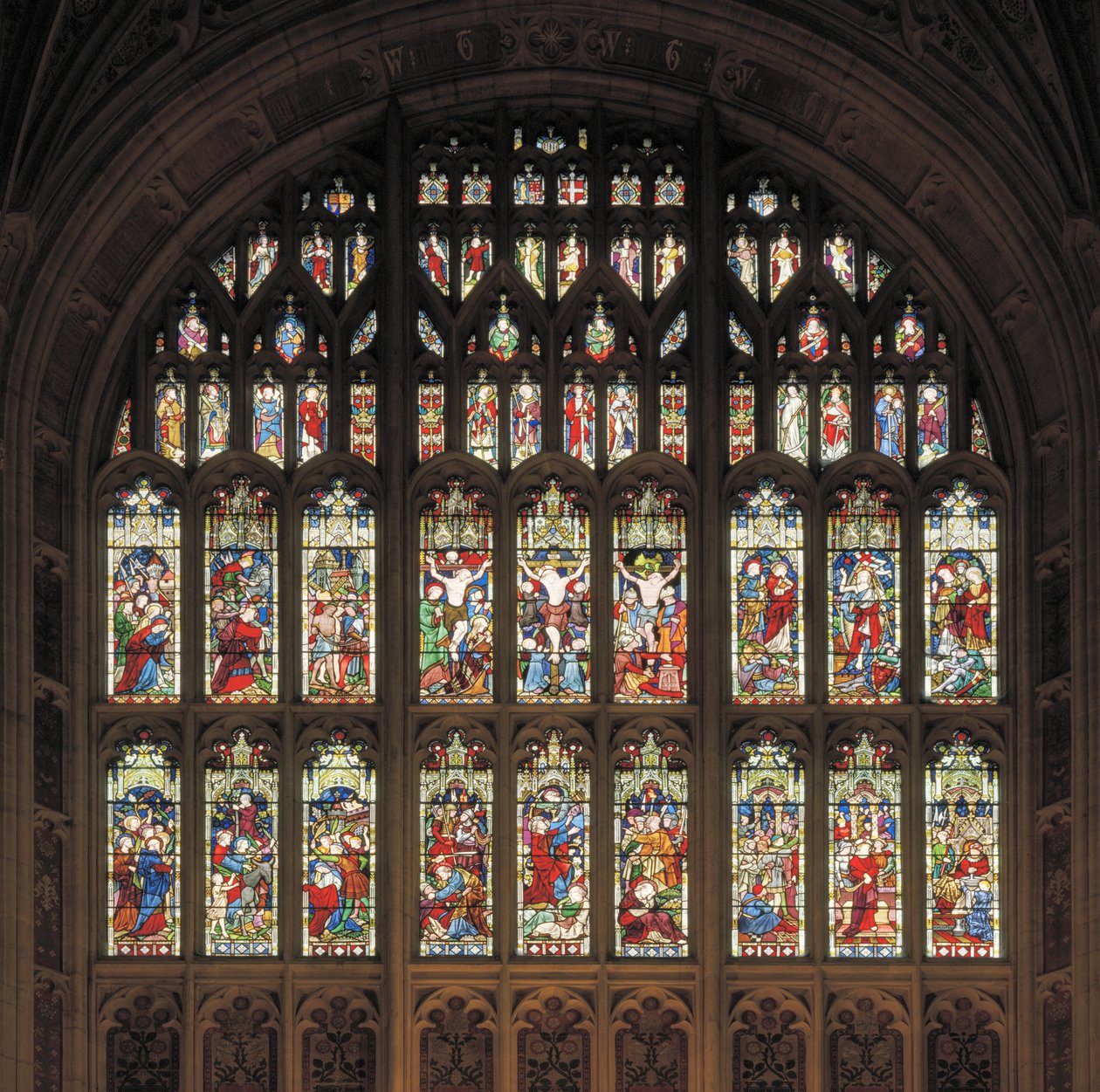 Doğu penceresi, 1856 (vitray) by John Richard Clayton