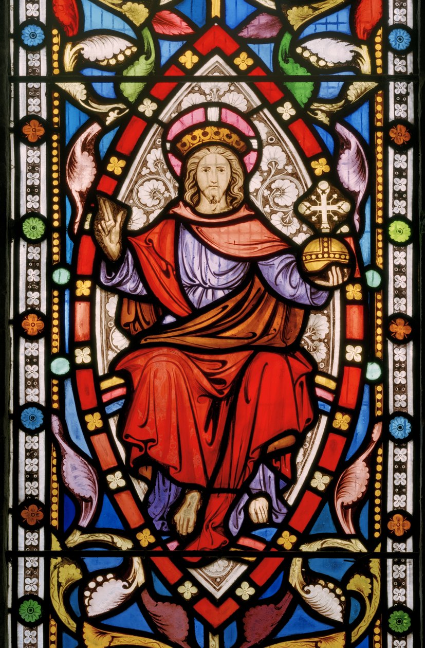 Great Milton, St Mary, Clayton & Bell, John Richard Clayton (1827-1913), Christ in Majesty, c.1859 by John Richard Clayton