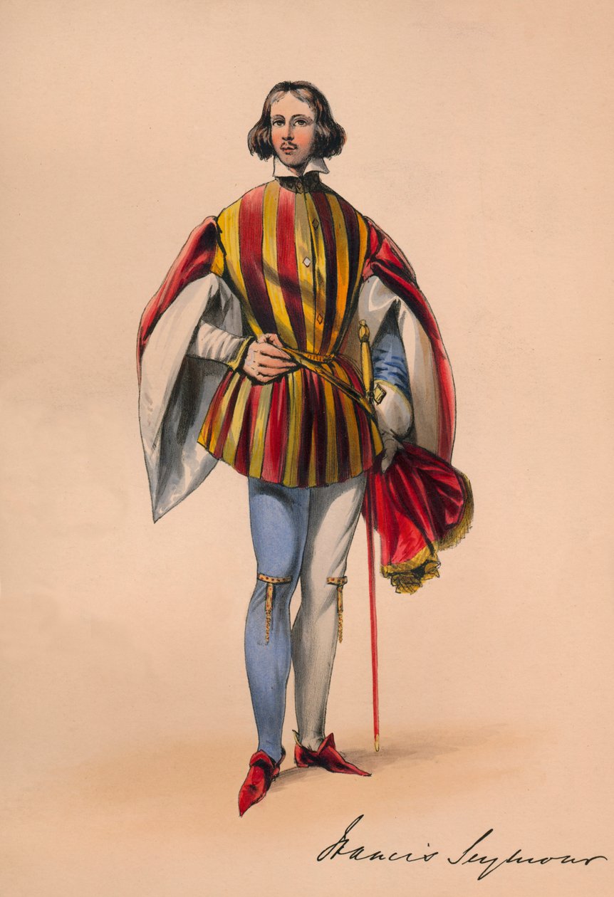 Francis Seymour, Kraliçe Victorias Bal Costumé için kostümlü, 12 Mayıs 1842, 1843. by John Richard Coke Smyth