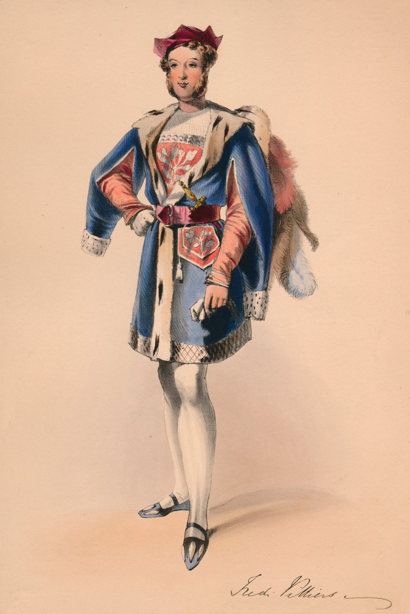Frederick Child-Villiers, Kraliçe Victorias Bal Costumé için kostümlü, 12 Mayıs 1842, 1843. by John Richard Coke Smyth