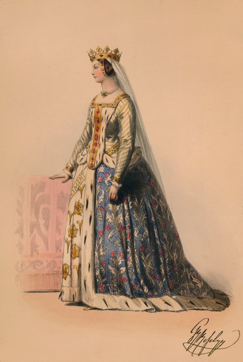 Kraliçe Victorias Bal Kostümü için kostümlü konuk, 12 Mayıs 1842, 1843. by John Richard Coke Smyth