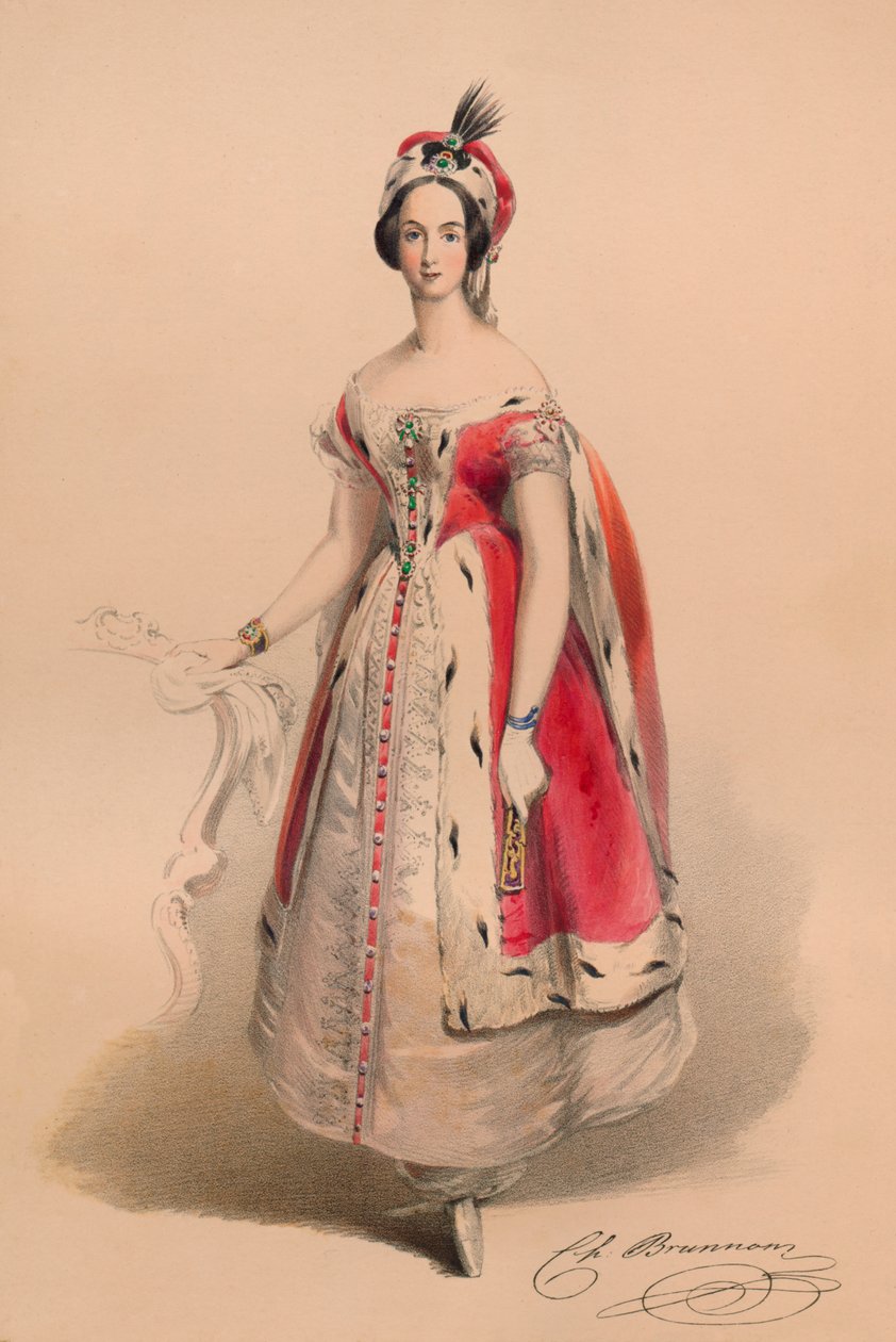 Kraliçe Victorias Bal Kostümü için kostümlü konuk, 12 Mayıs 1842, 1843. by John Richard Coke Smyth
