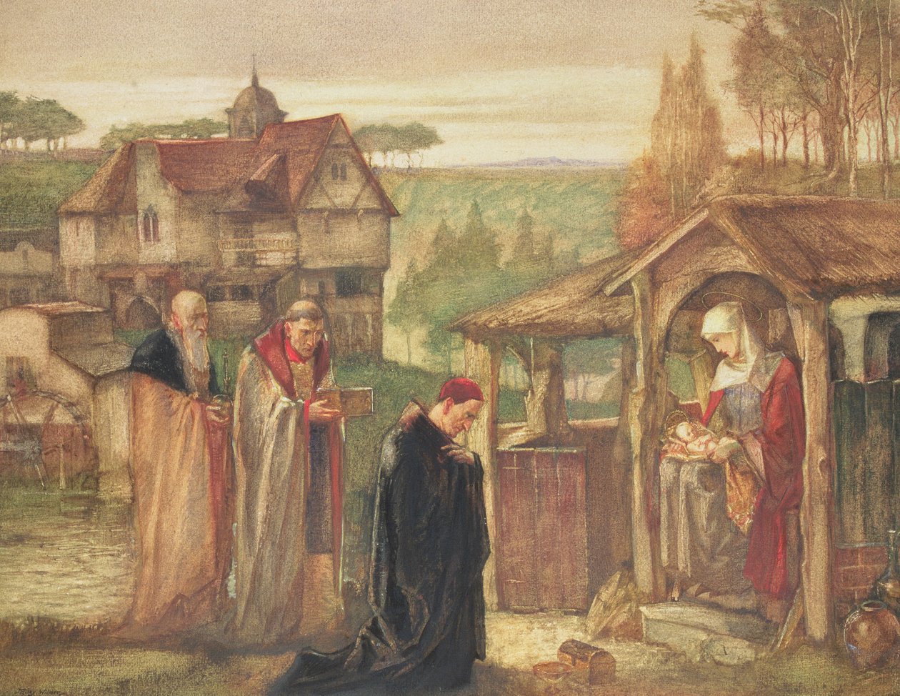 The Holy Family - The Adoration of the Magi, 1911 (gemide wc ve gövde rengi) by John Riley Wilmer