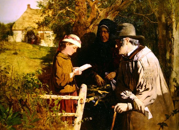 Uzak Bir Ülkeden Haberler (tuval üzerine yağlı boya) by John Ritchie