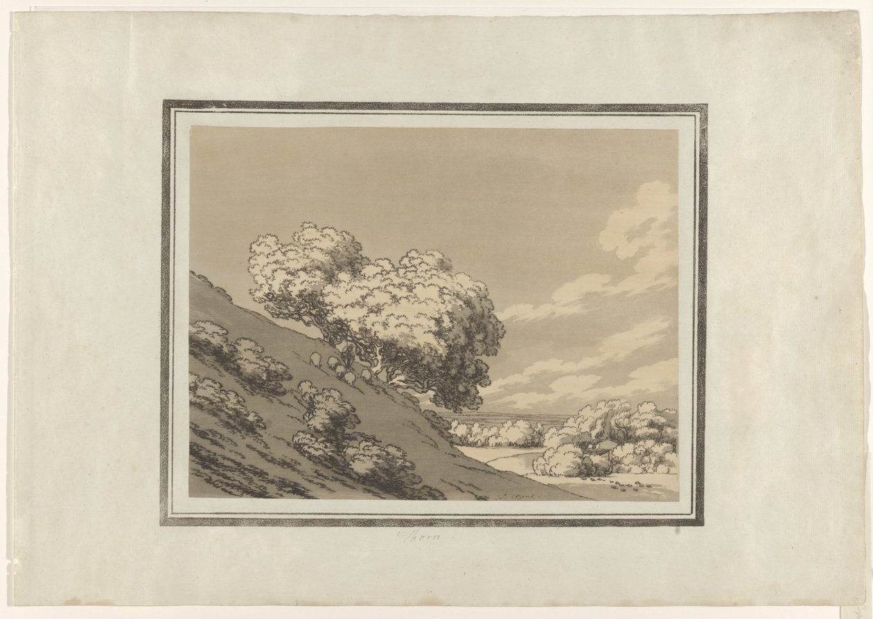 Diken by John Robert Cozens (signed by artist)