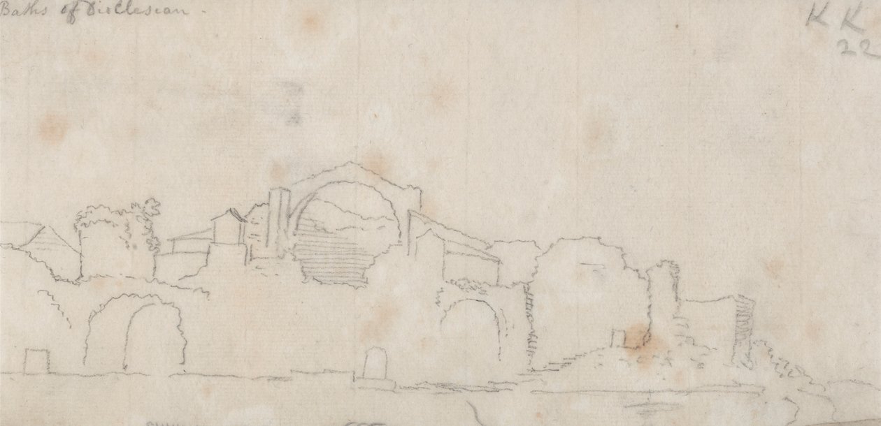 Dioclesian Hamamları by John Robert Cozens