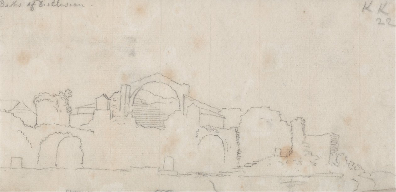 Dioclesian Hamamları by John Robert Cozens
