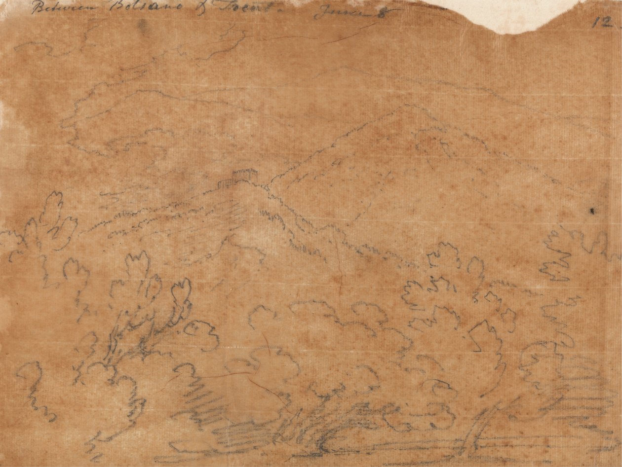 Bolzano ve Trent Arasında, 8 Haziran by John Robert Cozens