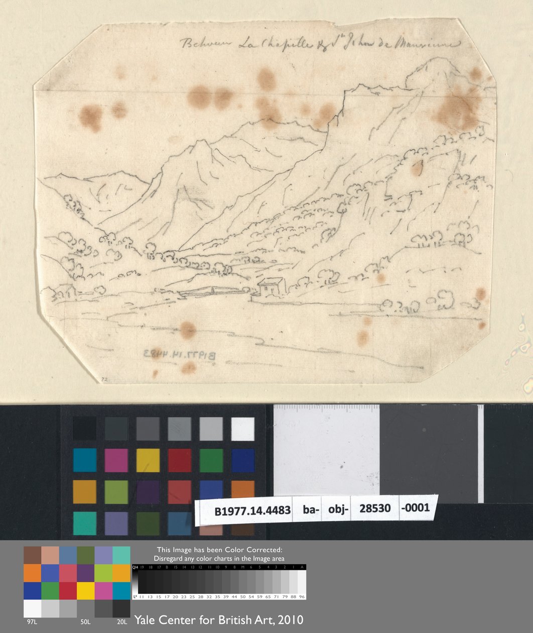 La Chapelle ve St. John de Maurienne arasında by John Robert Cozens
