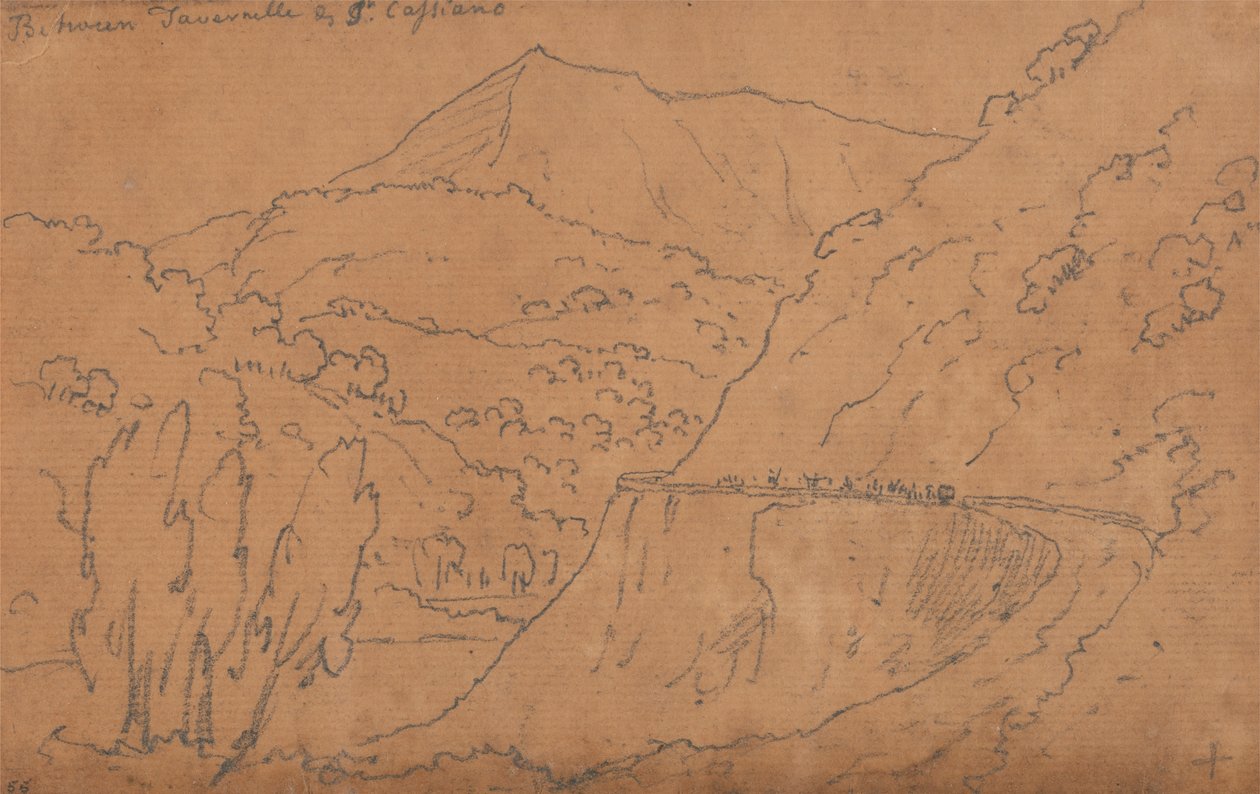 Tavernelle ve San Casciano arasında by John Robert Cozens