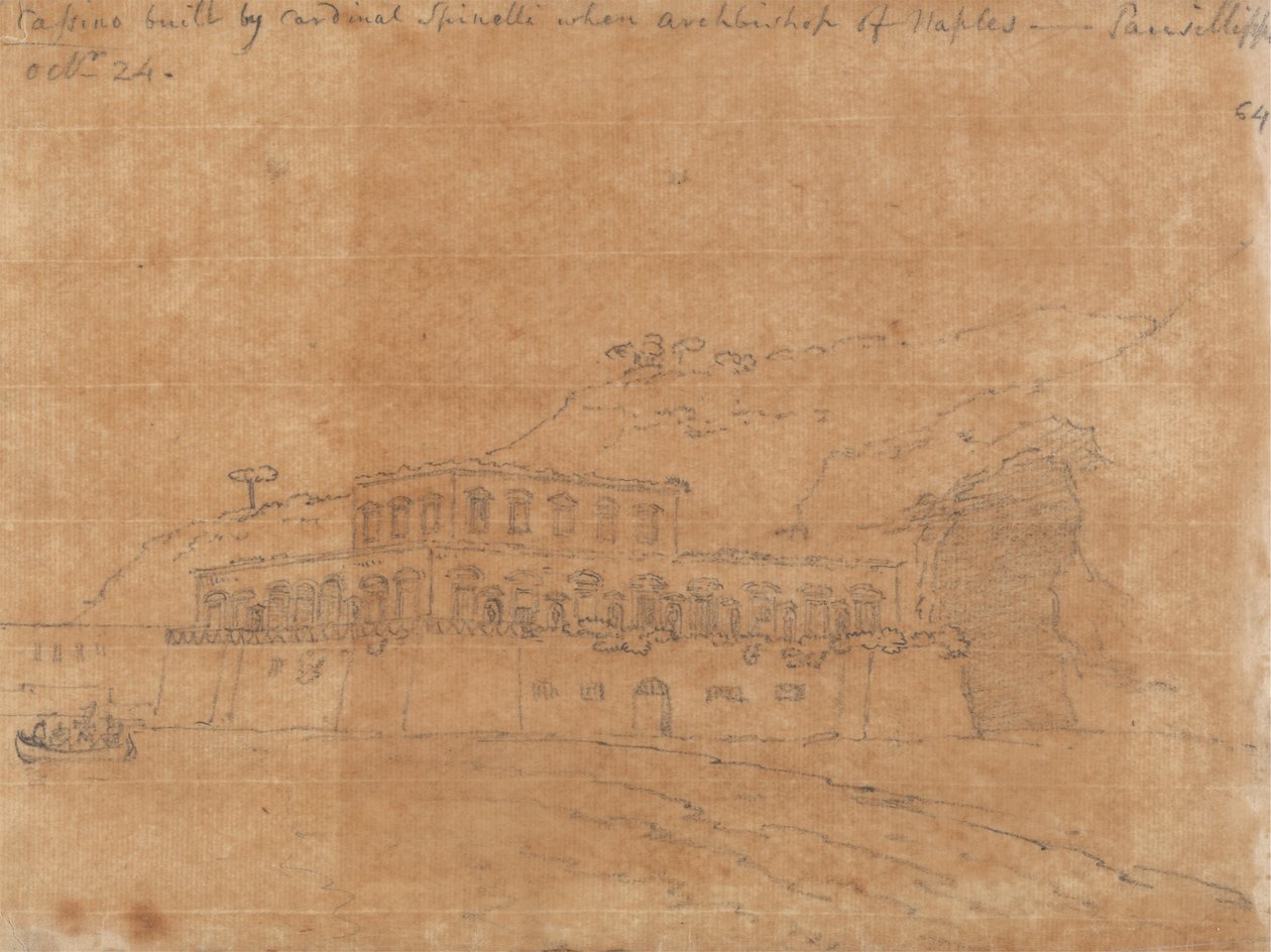 Kardinal Spinelli tarafından inşa edilen Cassino by John Robert Cozens