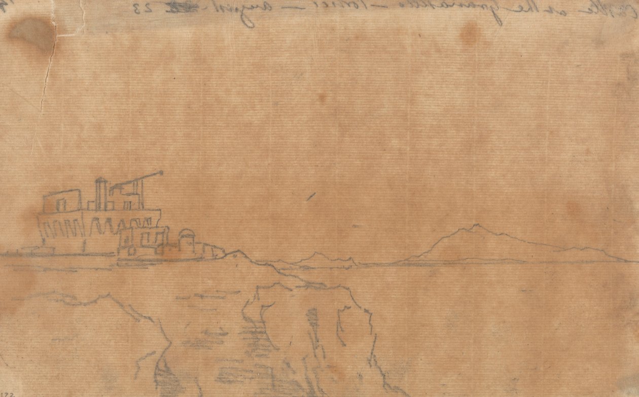 Granatello Kalesi, Portici, 23 Ağustos by John Robert Cozens