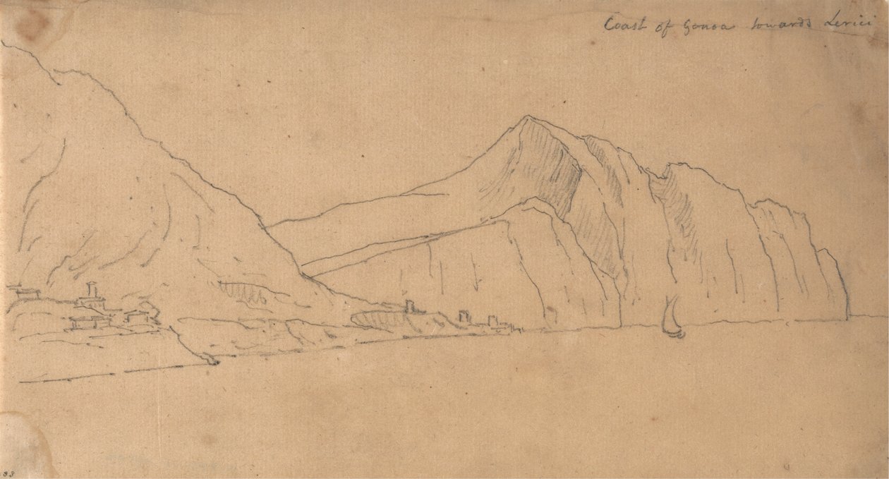 Lerici'ye Doğru Cenova Sahili by John Robert Cozens