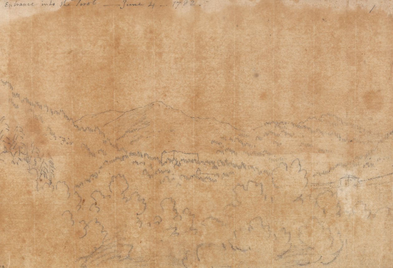 Tirol'e giriş, 4 Haziran by John Robert Cozens