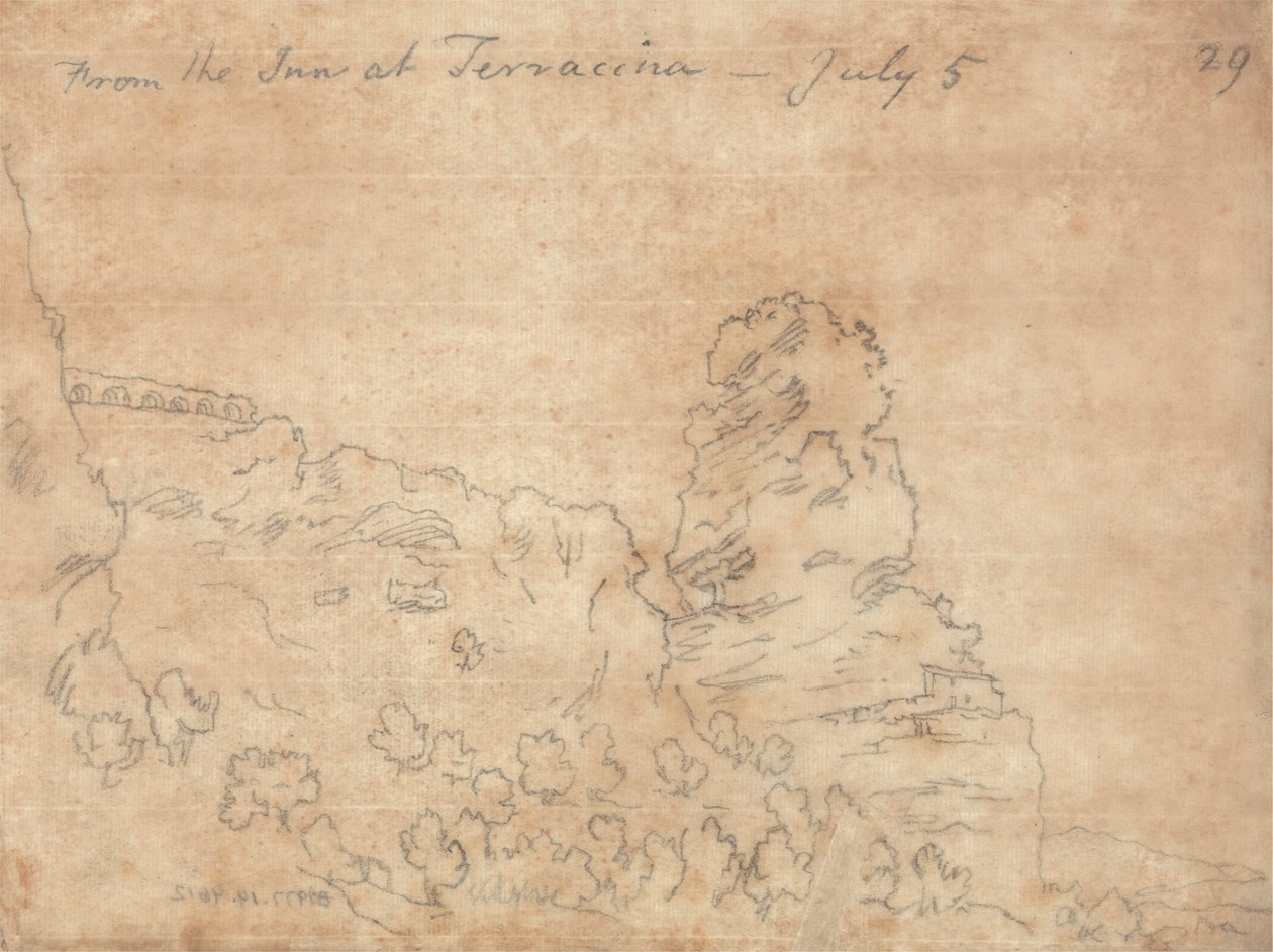 Inn at Terracina'dan by John Robert Cozens