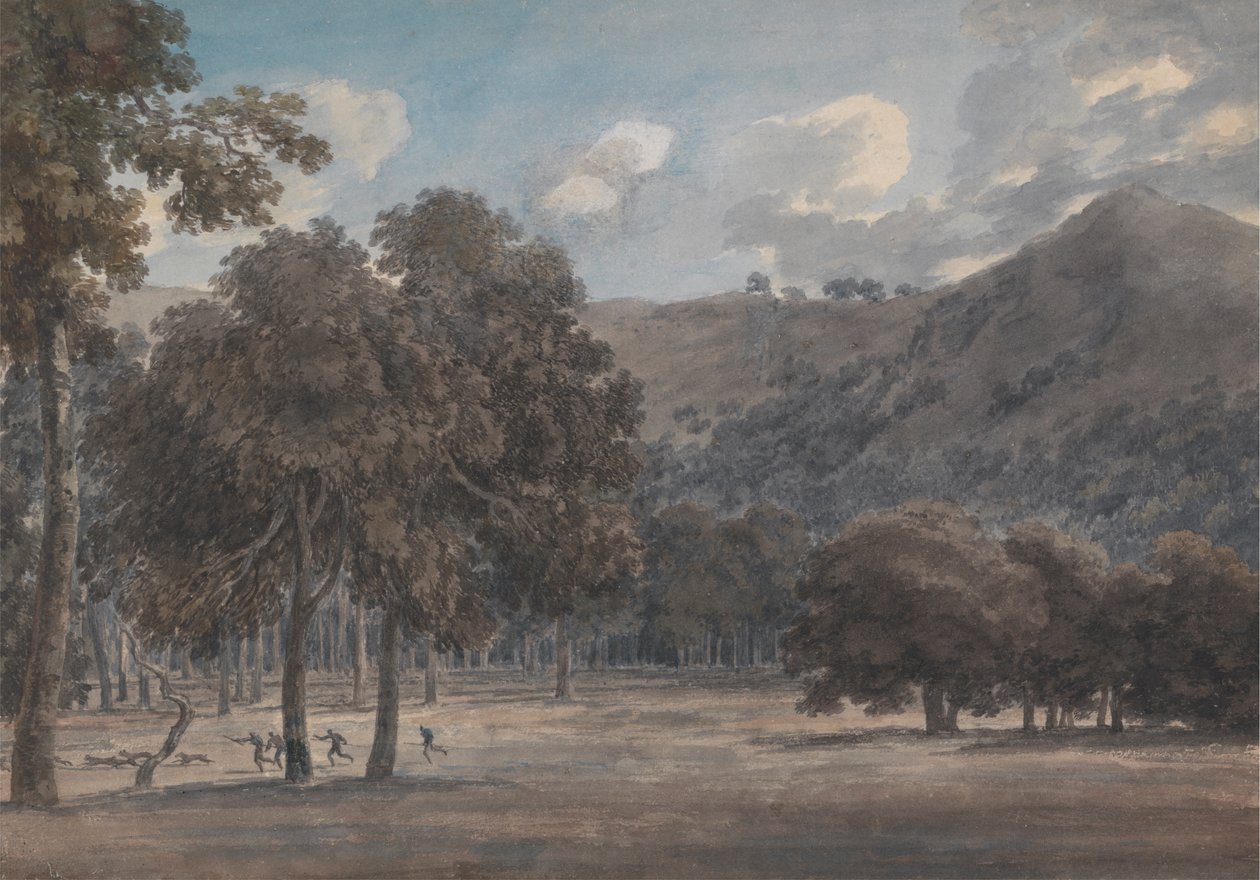 Il Parco degli Astroni - Ormanlık Krater Dibi ve Av Devam Ediyor by John Robert Cozens