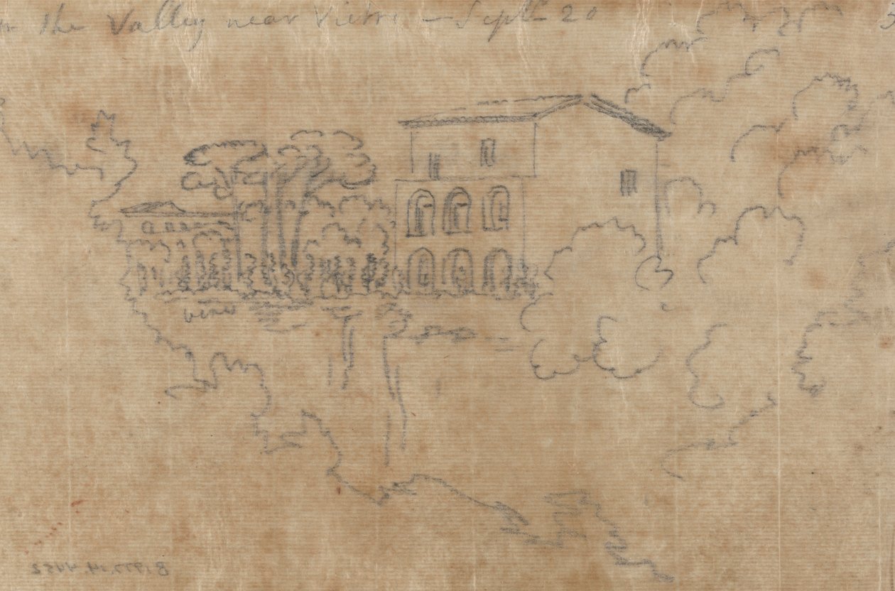 Vietri yakınlarındaki Vadide, 20 Eylül by John Robert Cozens