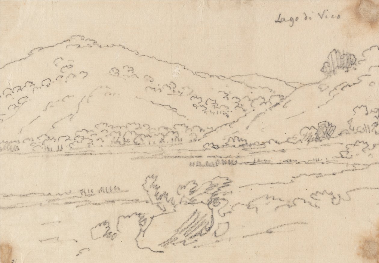 Vico gölü by John Robert Cozens