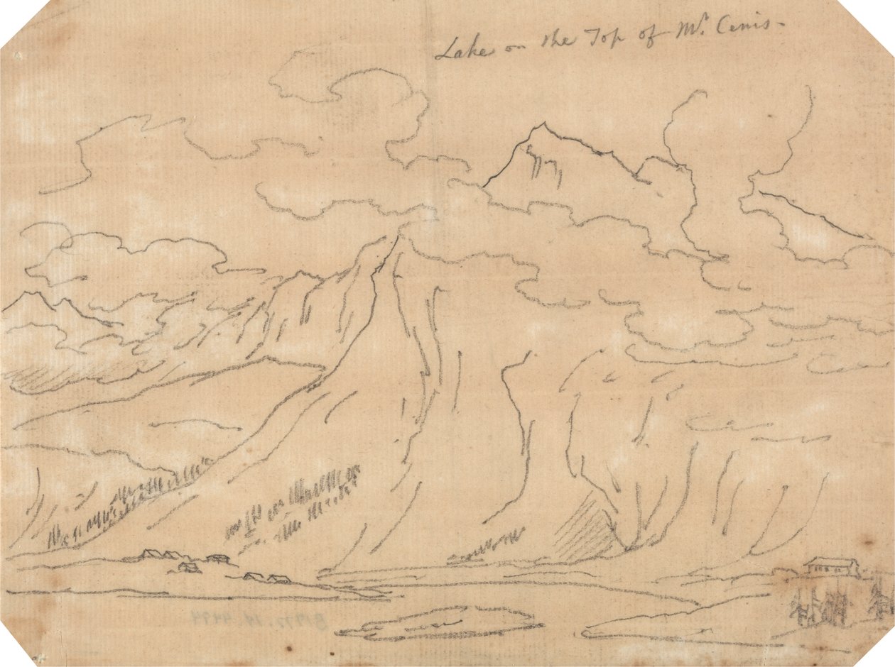 Mont Cenis Tepesindeki Göl by John Robert Cozens