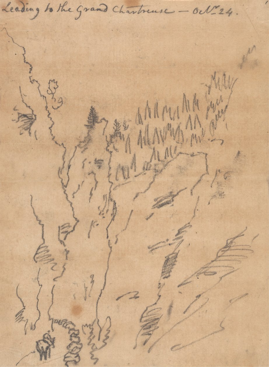 Grand Chartreuse'a giden yol, 24 Ekim by John Robert Cozens