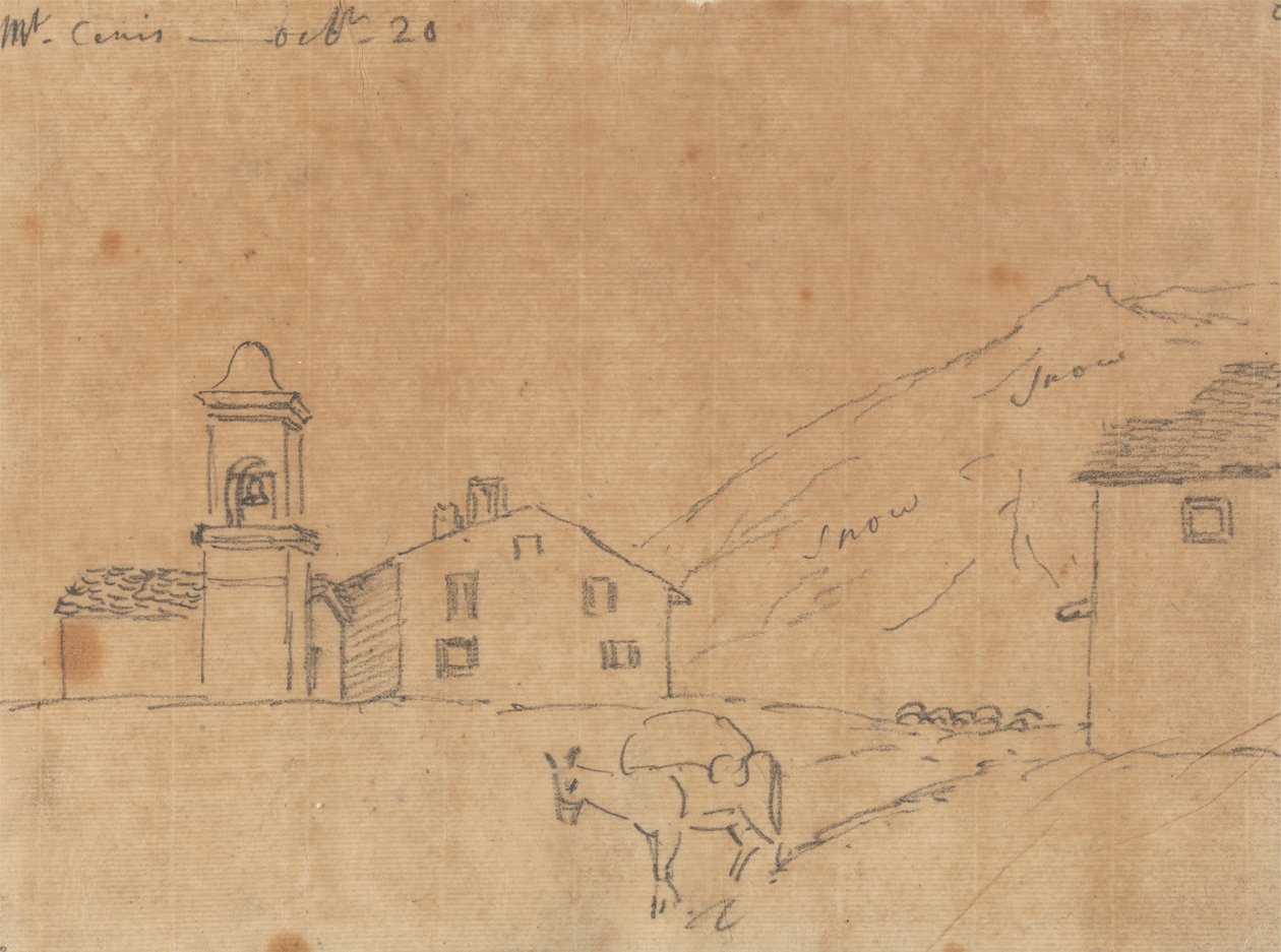 Cenis Dağı, 20 Ekim by John Robert Cozens