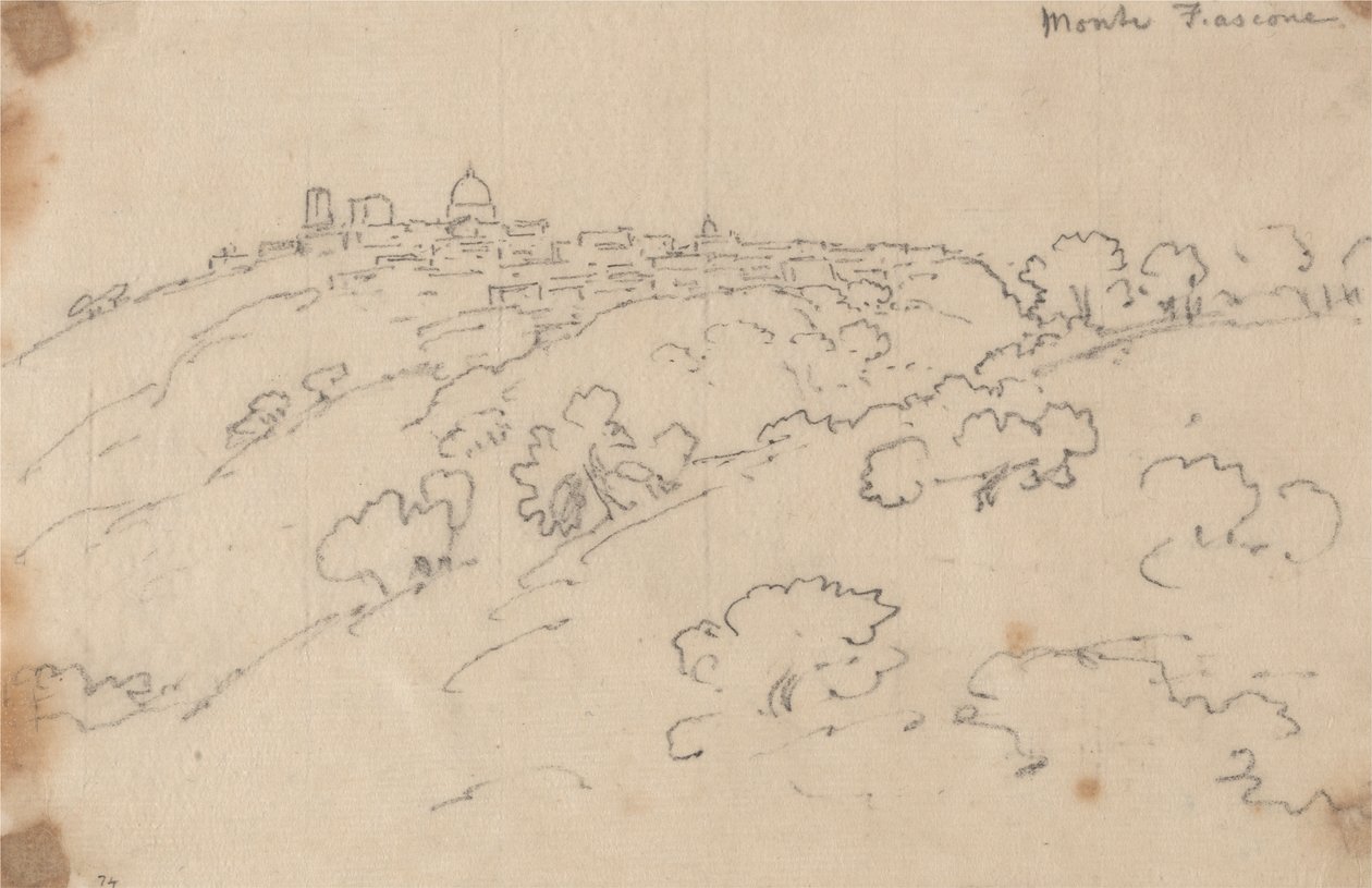 Fiascone Dağı by John Robert Cozens