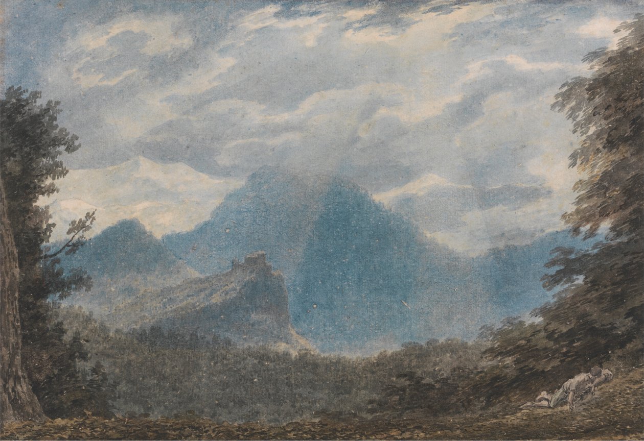 Argua yakınlarındaki Monte della Madonna by John Robert Cozens