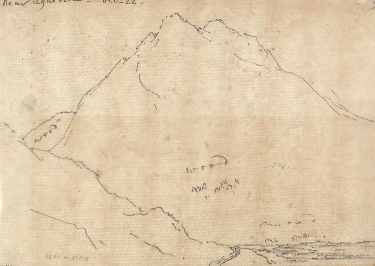 Aiguebelle yakınında by John Robert Cozens