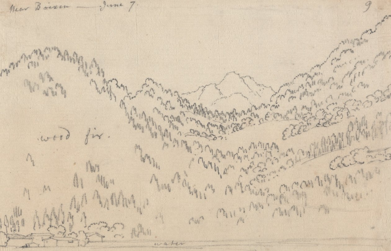Brixen yakınlarında, 7 Haziran by John Robert Cozens