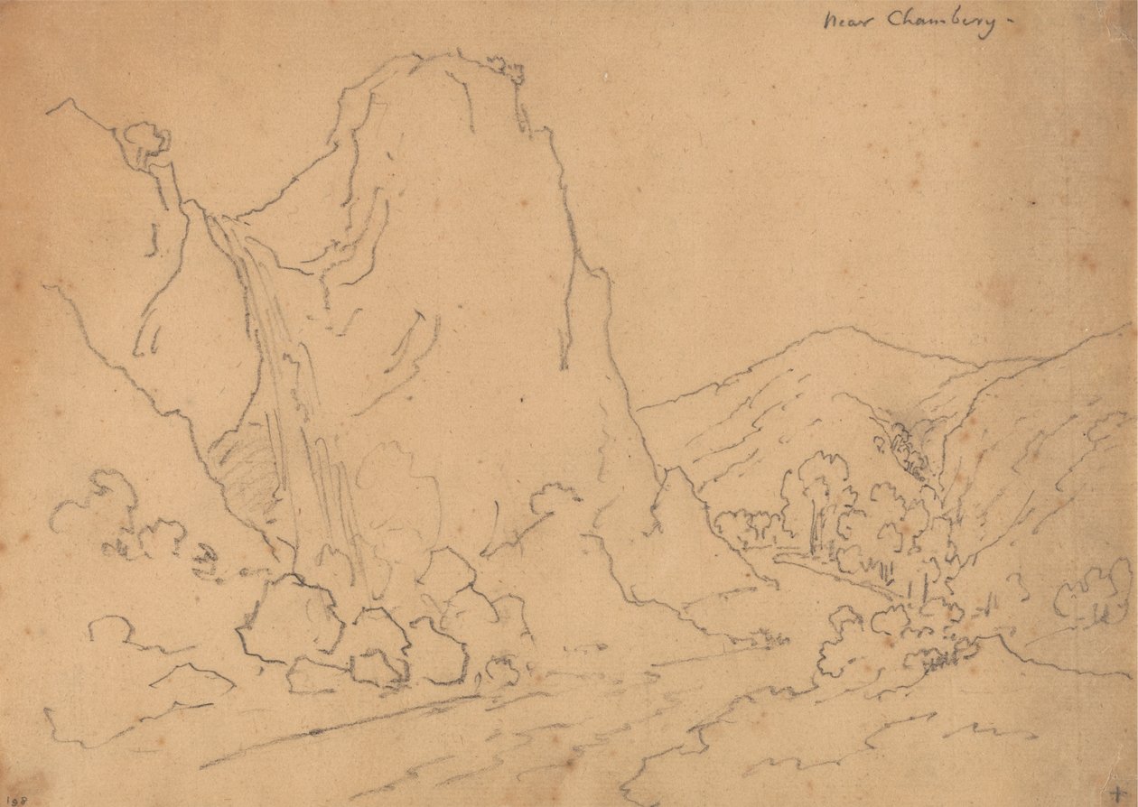Chambery'nin yakınında by John Robert Cozens