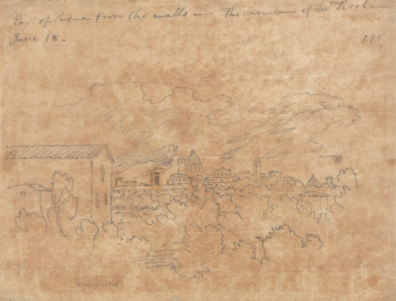Duvarlardan Padua'nın bir parçası by John Robert Cozens