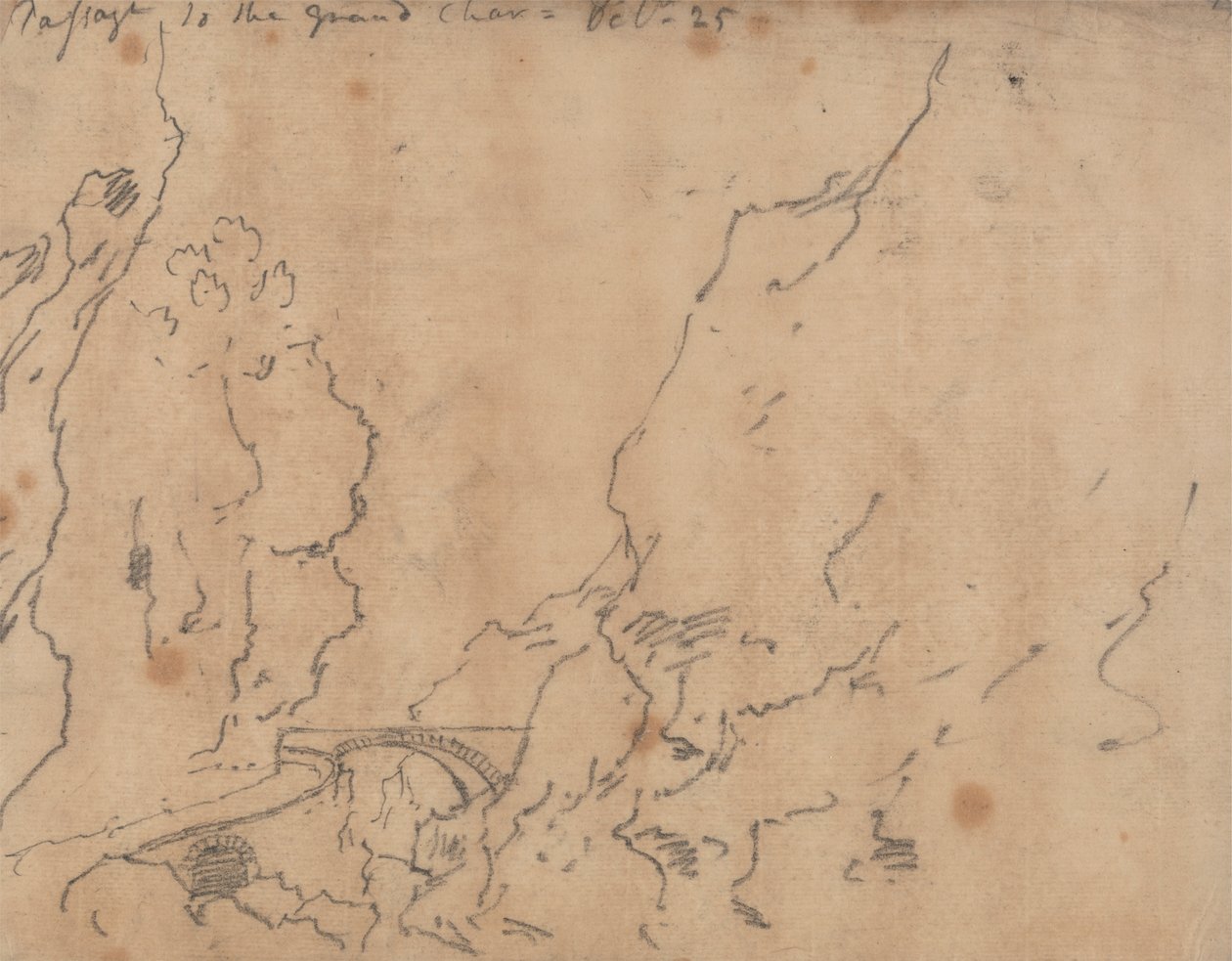 Grand Chartreuse'a geçiş by John Robert Cozens