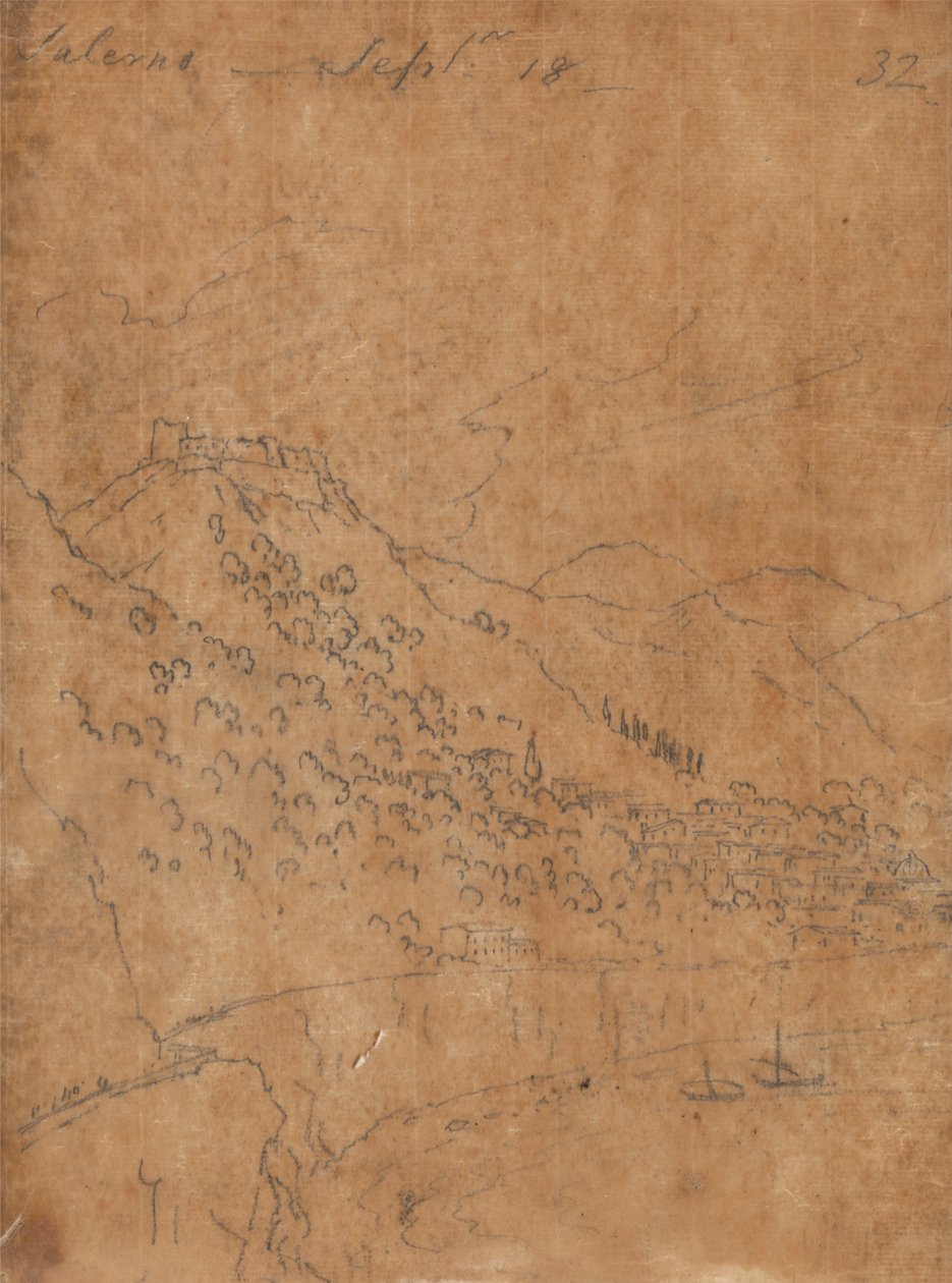 Salerno, 18 Eylül by John Robert Cozens