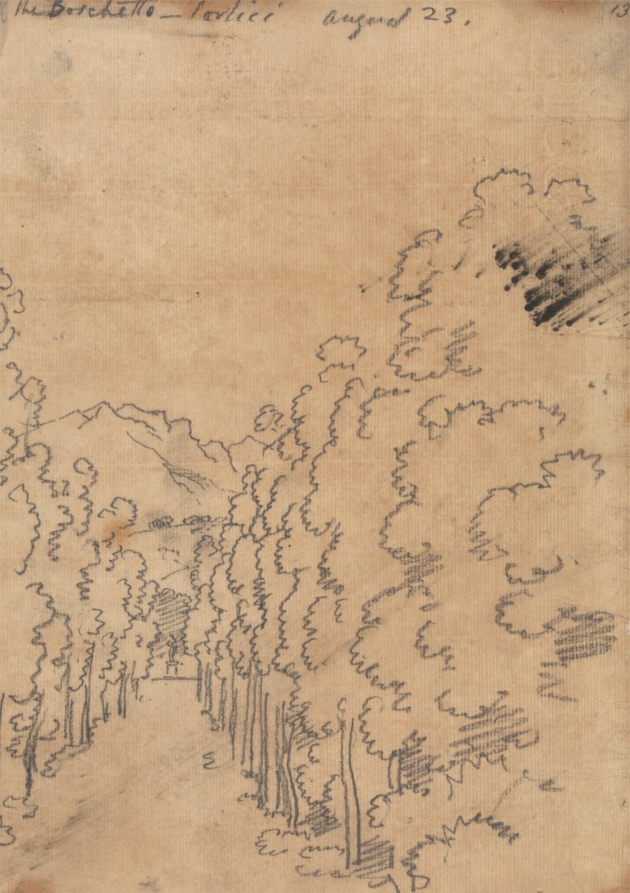 Boschetto, Portici, 23 Ağustos by John Robert Cozens