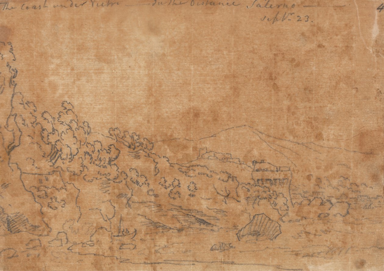 Vietri Altındaki Sahil by John Robert Cozens