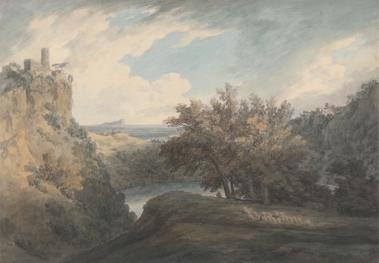 Nemi Gölü by John Robert Cozens