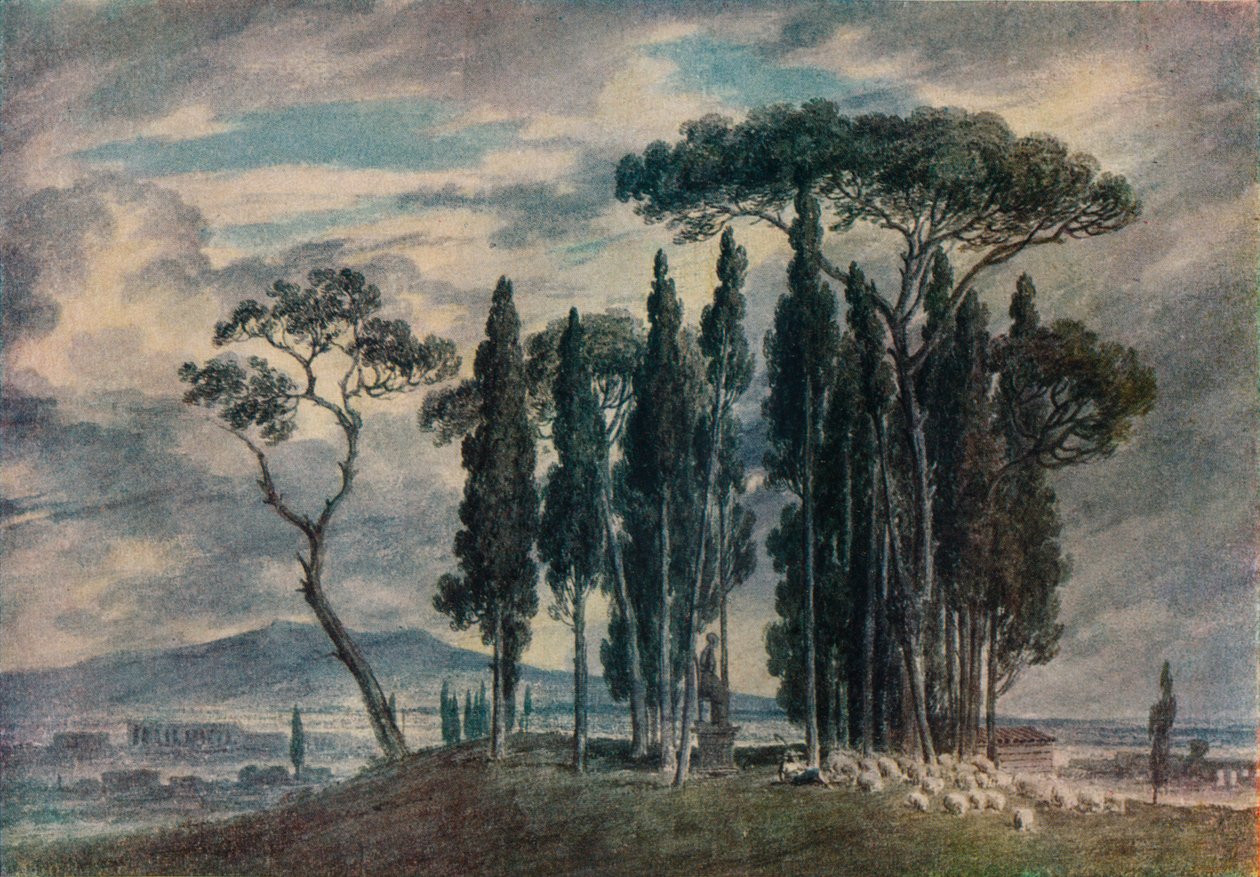 Villa Negroni, 18. yüzyıl by John Robert Cozens