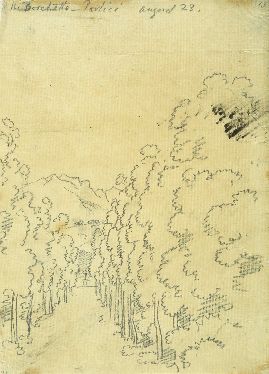 Woodland, bir izleme albümünden by John Robert Cozens