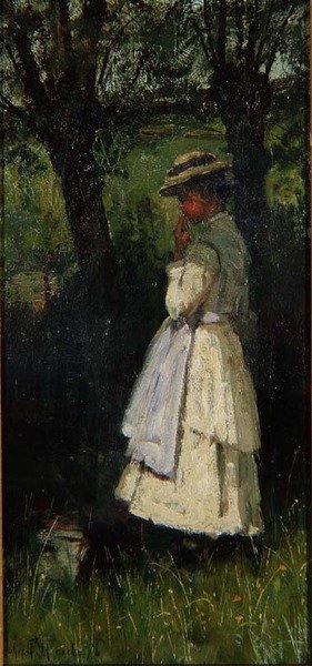 Nehir kenarındaki kız by John Robertson Reid