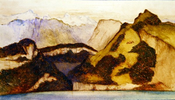 Göl sahnesi, 1880 dolayları (kağıt üzerine sulu boya) (359450